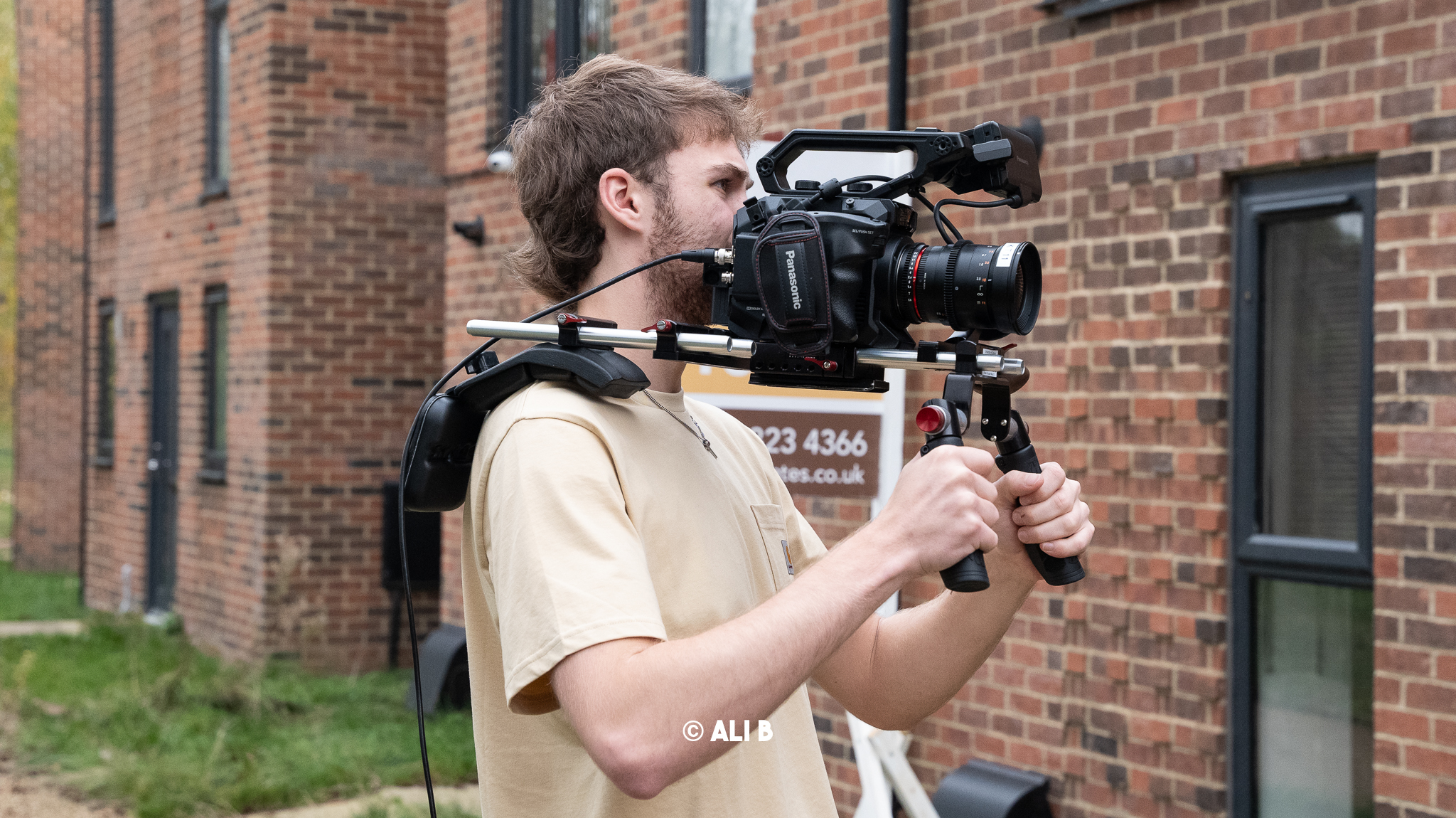 Camera operator on set